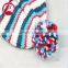 Female Winter Hat elastic knitted wool cap color stripe warm ski cap