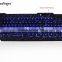 USB Wired Blue LED Backlit computer Keyboard with Cool Crack parttern