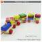 Wholesale diy wooden intelligent train toys