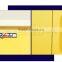 metal supermarket locker 6 door yellow wardrobe electronic cabinet