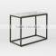 Hot Sale Modern Living Room Gold Wire Side Table With Marble