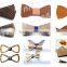 New Collection Customized Wooden Bow Tie For Men's Suit