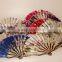2016 new design OEM pattern wooden hand fan