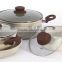 Factory direct manufacturing 7 PCS Colorful Forged Steel Cookware Set