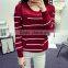 Competitive Red And White Striped 3D Sweater