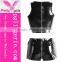 pin up carnival costumes solid Black sexy leather women jumpsuit Sets