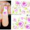 Hot sale water transfer sticker nail art stickers with various designs