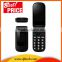 Hot Sale 2.4INCH MTK6260 Big Font GSM GPRS Dual SIM Card High Volume Quad Band Flip Mobile Phone T09