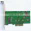 2 slot adapter Card to PCIE x4 for M.2 NGFF SSD XP941 SM951 M6E MZHPU512HCGL SSD