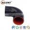 2'' 51mm high temperature reinforced automotive black elbow 90 degree silicone