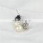 Wedding girl with pearl earring 9mm drop freshwater 925 silver real pearl earrings