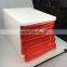 Red plastic box for put office file with plastic production