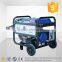 CE approved light weight portable 5kw 6.8hp electric start three phase generator with wheels using gasoline