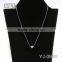 multi strand ruby triangle crystal traingle necklace