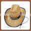 Fashionable woven straw braid cowboy hat