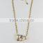 Stylish multi shape crystal stone necklace