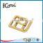 Engraved Logo Gold Metal Lady Shoes Buckles