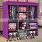 Bedroom wardrobe designs india foldable canvas wardrobe with cover (FH-CS0505 )