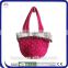 Tote Bag Soft Woven Bag With Decorative Border