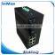 2 Fiber Port and 6 RJ45 Port PoE Managed Industrial Fiber Optic Ethernet Switch for video data transmission P608A