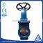 PN16 DN100 ductile iron handwheel knife type wafer gate valve