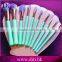 Manufacturers China Purple Wood Handle Small Makeup Brush Set 10Pcs Cosmetic Burshes