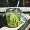 Hot selling 200ml empty glass storage jar with clip top lid