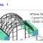 40 foot span trussed frame China supplier container canopy