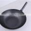 Kitchen Round Single Handle Chinese Cooking Flat Bottom Wok