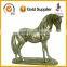 12.5 Inch Resin Craft Animal Figurine Antique Brass Horse Statue
