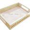 Simple design wooden tray for fruit
