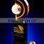 Optical Crystal Earth Award For Cooperate Gift Three Color Available