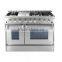 Heavy duty stainless steel 48" Professional Gas Range CSA Certified freestanding 6 burner + Grill on Top(BG10-M516)