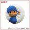 Baby safety blue coate boy in hat design children melamine dinner plates with cartoon