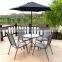 Outdoor Leisure Table And Chair Patio Sling Dining Set Graden Furniture
