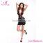 Fashion Sexy Stretchy Faux Leather Dress With Special Design
