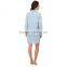 wholesale Long Sleeved denim dress patterns