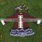 Football Dress New Design Ruffle Dress Clothes 100%cotton Cute Children's Kids Clothes With Matching Necklace and Headband