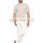 Beige Regular Short Sleeve check Buttoned Shirt