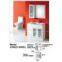 mdf bathroom cabinet high glossy white