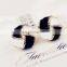 Fashion Hot women's jewelry Black and White Spiral luxurious Earrings women alloy stud gifts