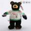 YK ICTI ODM creative handmade PLUSH BEAR with lovely clothes