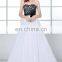 Grace Karin Strapless Chiffon Waist Long Prom Dresses White CL6203