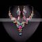 Fashion long chain earing necklace set
hinestone jewelry set for weddingNigeria Bridal necklace set