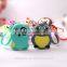 Cute 3D Owl Shape Silicone Coin Purse Zipper Wrist Car Key Holder Wallets
