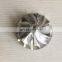 TD05H 59.05/76.13mm 7+7 blades Forward Turbo Billet/milling/aluminum 2618 compressor wheel