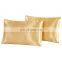 2PCS Set Bedding Soft Solid Simple Imitated Silk Pillow Case Summer Satin Pillowcase For Deep Sleep