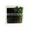 black green color ceramic hanging planter 3 tier indoor wood decorative framed plant wall