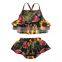 A0139# Baby Girls Set Summer Printing Fashion European and American Baby Camisole Shorts