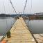 Scenic Outdoor Water Suspension Bridge Equipment Custom Wooden Suspension Bridge Factory Direct Sales